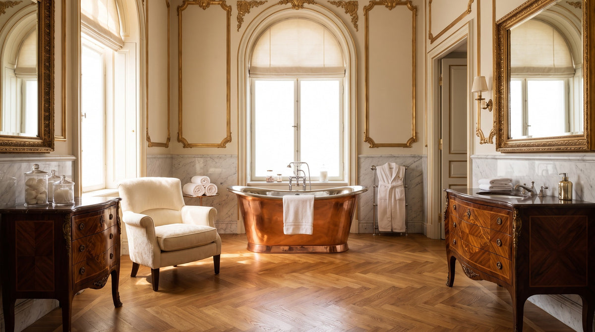 Badewanne freistehend: Platz, Anschluss, Proportion