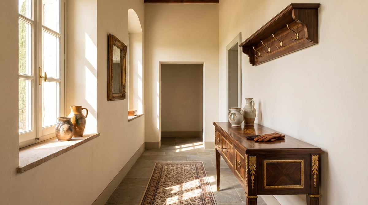 Garderobe im Flur: Höhe, Tiefe und was an die Wand darf