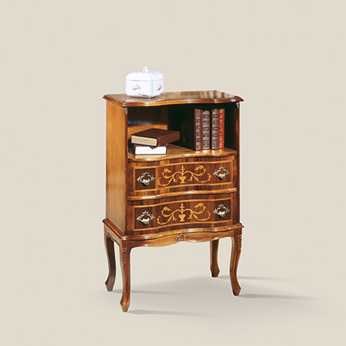 Nachttisch Classic, 2 Schubladen von Fatto Italia