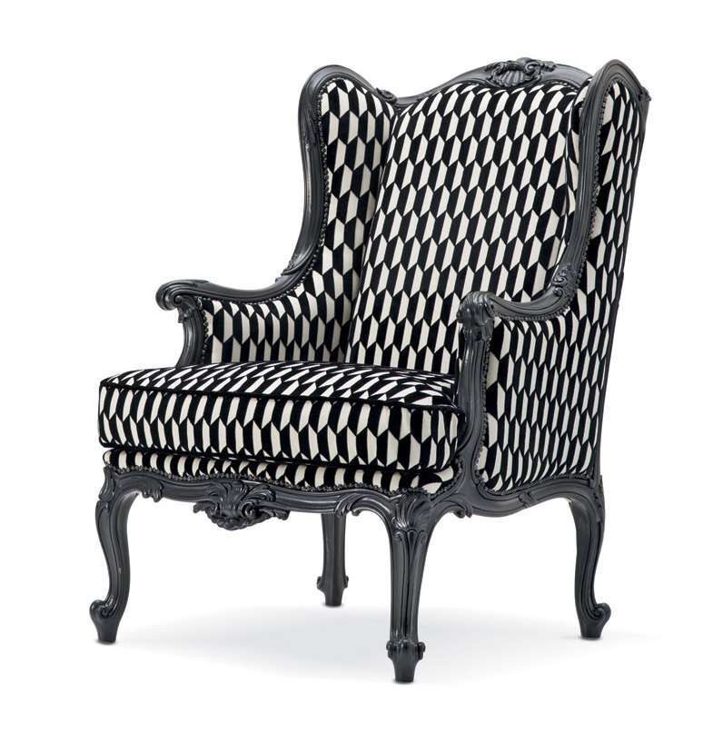 Bergère-Sessel im Louis-quinze-Stil der Mitte des 18. Jahrhunderts, 75 x 88 x h 104 cm von Fatto Italia
