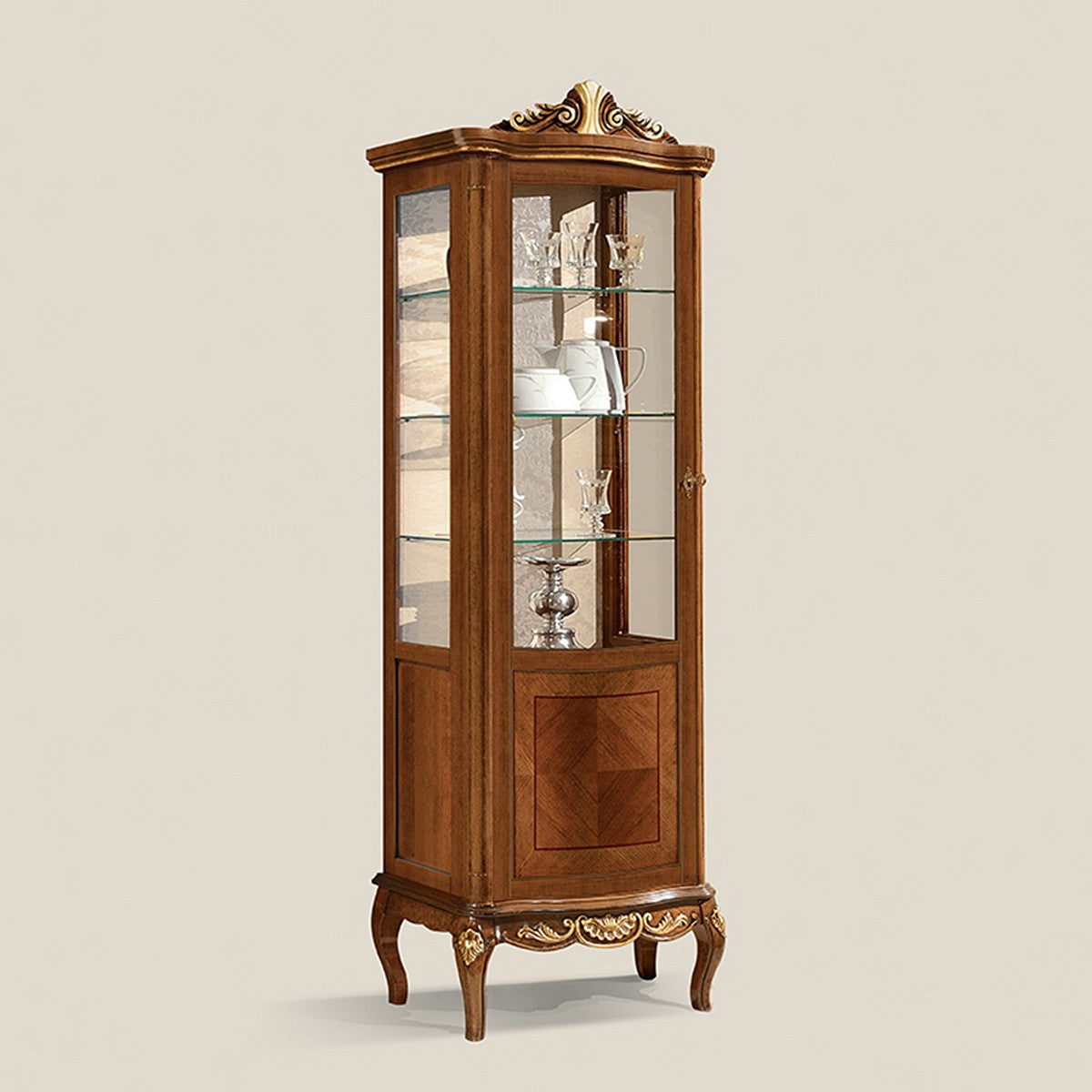 Vitrine, 1-türig, hohe Ausführung von Fatto Italia
