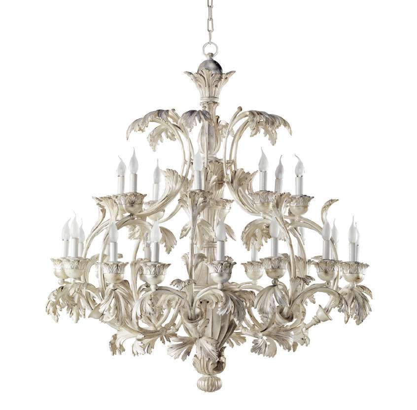 Kronleuchter 24-flammig im italienischen Stil des 18. Jahrhunderts von Fatto Italia
