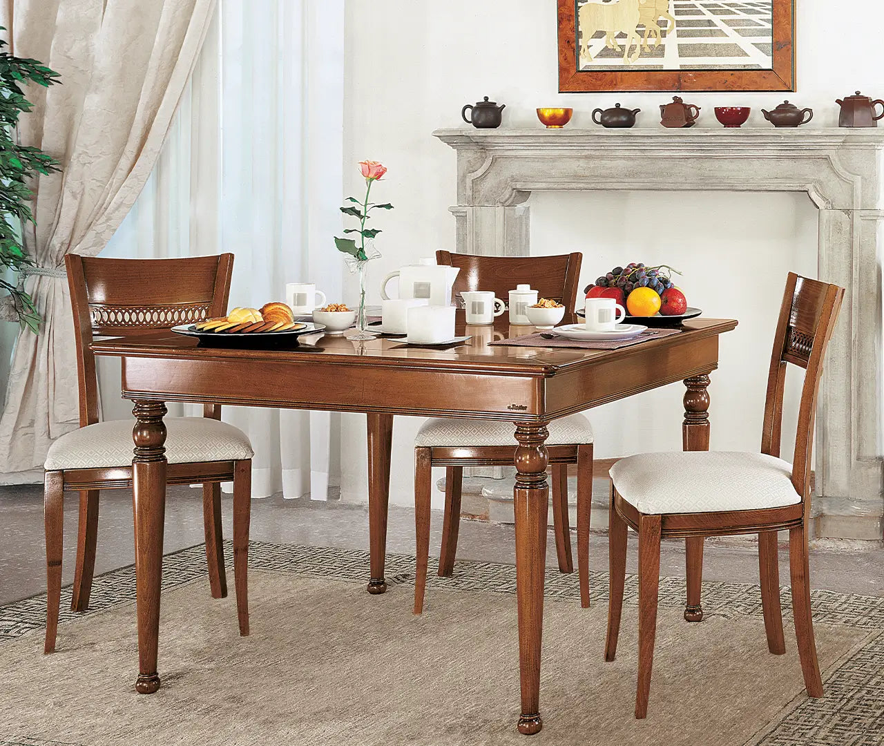 Quadratischer Tisch Corniola, ausziehbar von Fatto Italia