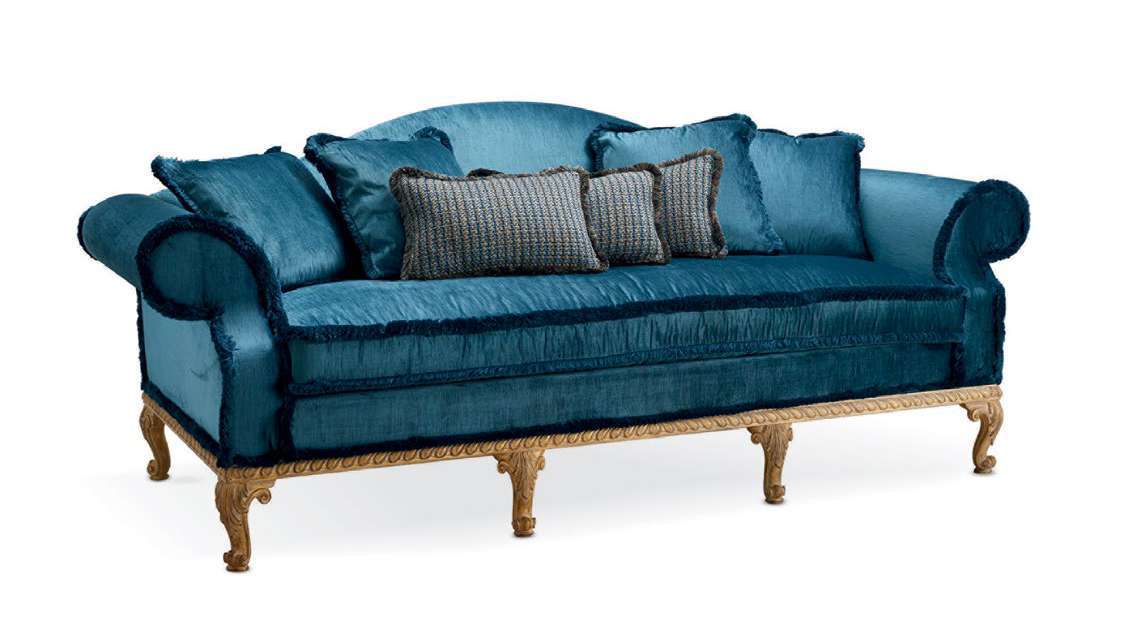 Sofa im toskanischen Louis-quinze-Stil der Mitte des 18. Jahrhunderts, 246 x 110 x h 101 cm von Fatto Italia