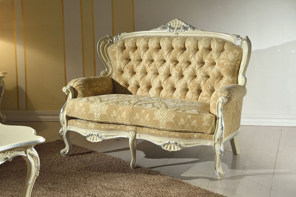Sofa Chippendale, lackiert, 2-Sitzer von Fatto Italia