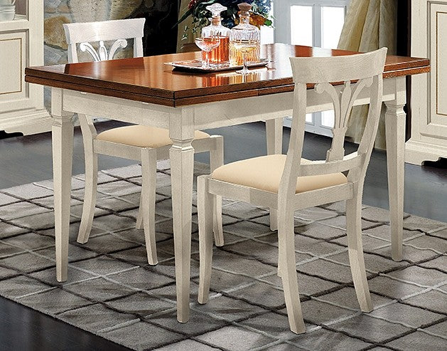 Tisch 40cm, rechteckig, mit Innenauszügen, Modell 15311 von Fatto Italia