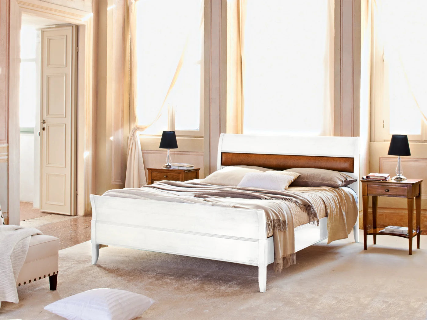 Bett Granato, Liegefläche 180 x 200 cm von Fatto Italia