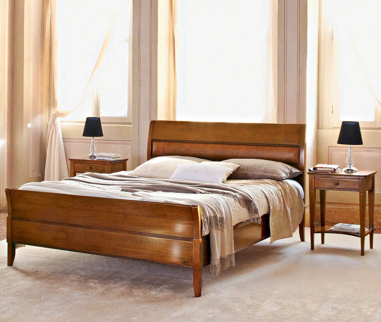 Bett Granato, Liegefläche 180 x 200 cm von Fatto Italia