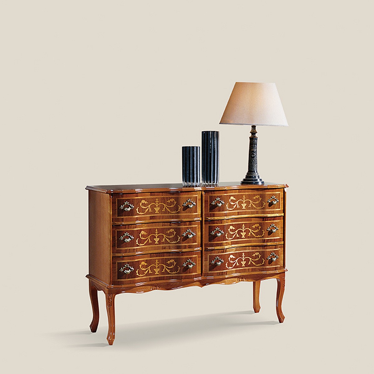 Kommode Classic, 6 Schubladen von Fatto Italia