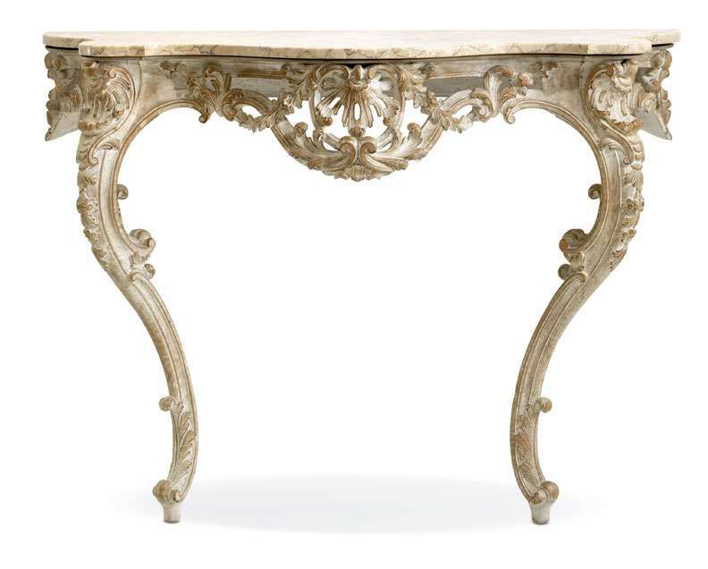 Konsolentisch im französischen Louis-quinze-Stil der Mitte des 18. Jahrhunderts, 122 x 52 x h 88 cm von Fatto Italia