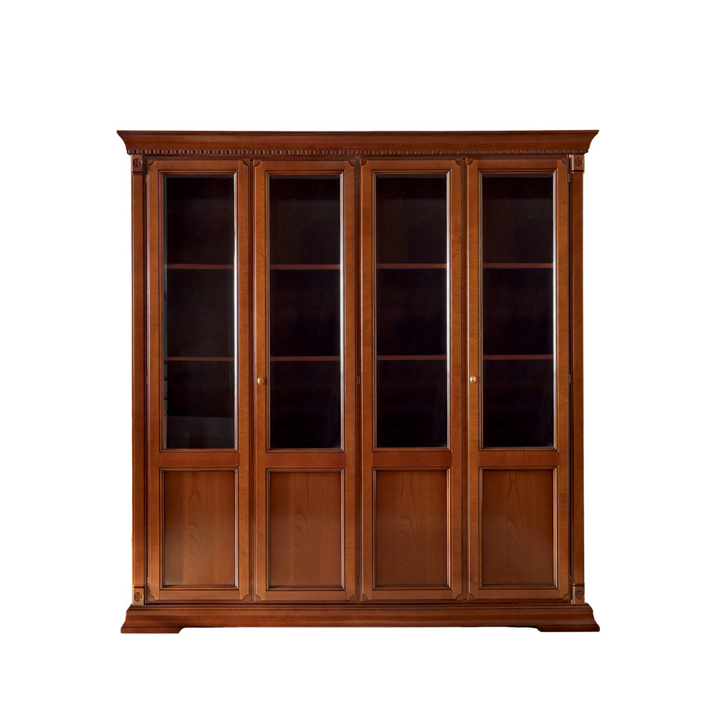 Bücherregal Palazzo Ducale Prama, 4-türig, 204 × 42 × 214 cm von Fatto Italia