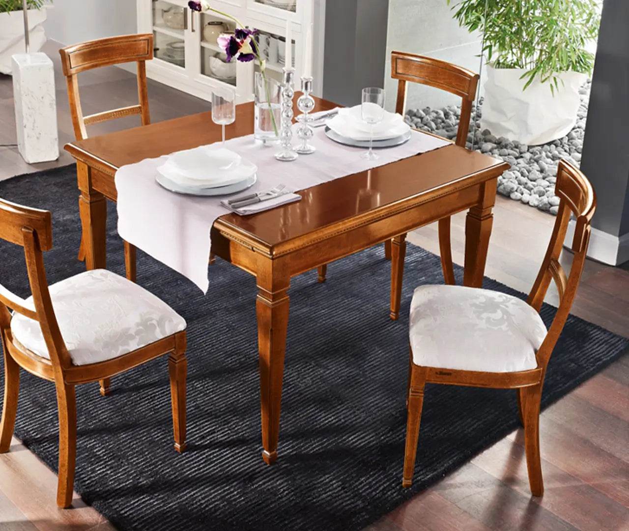 Quadratischer Tisch Bucaneve, ausziehbar von Fatto Italia