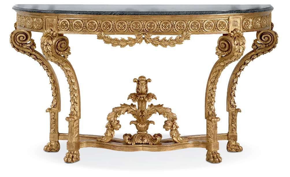 Konsolentisch im französischen Louis-seize-Stil des späten 18. Jahrhunderts, 157 x 61 x h 90 cm von Fatto Italia