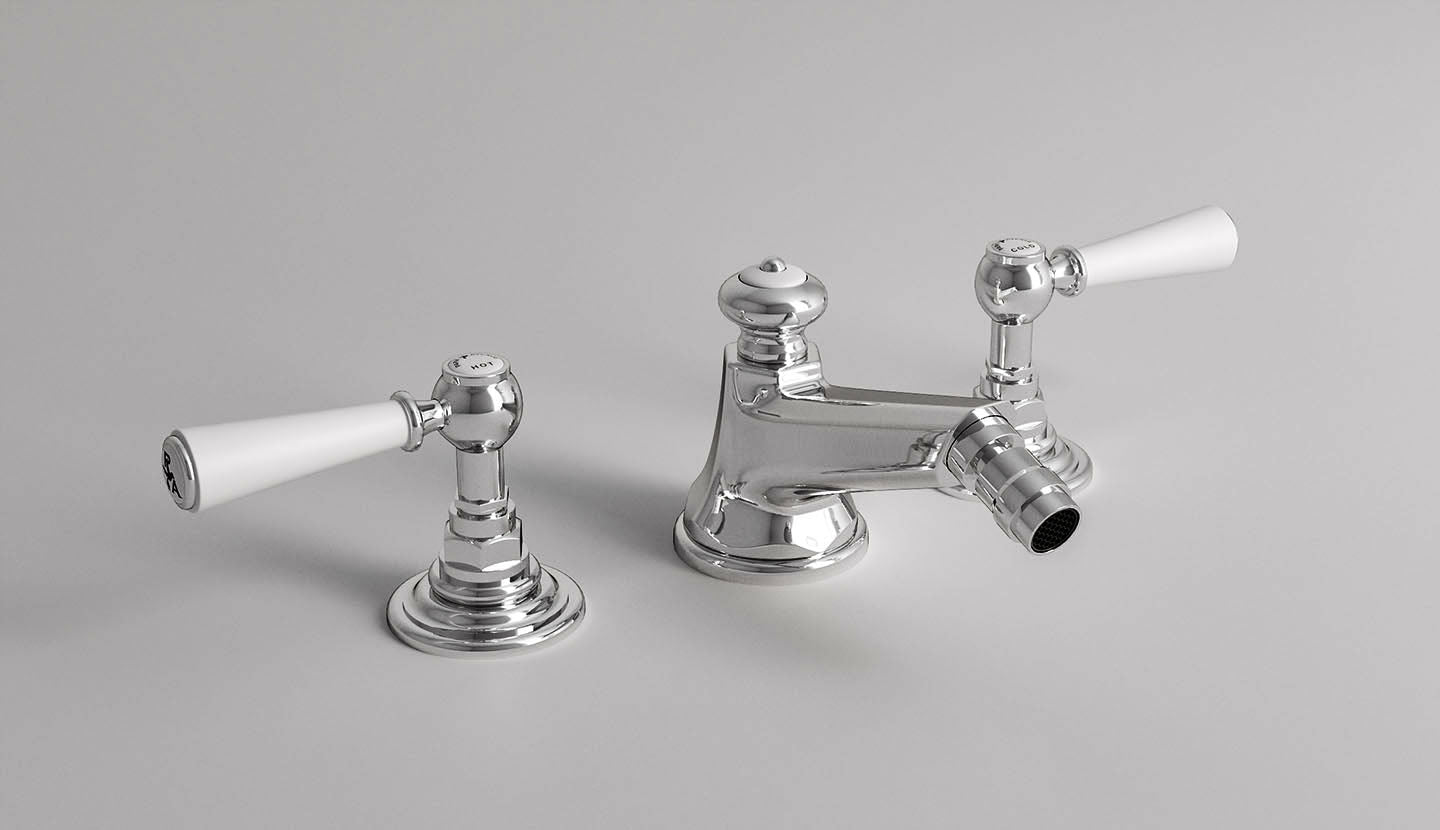 Dreiloch-Armatur für Bidet Astaire von Fatto Italia