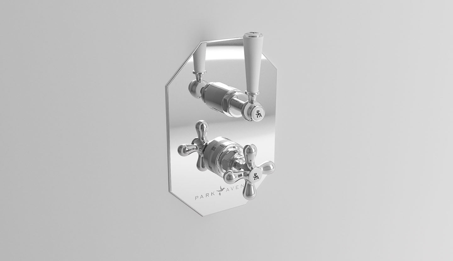 Unterputz-Thermostat-Duscharmatur mit Umstellventil Astaire von Fatto Italia