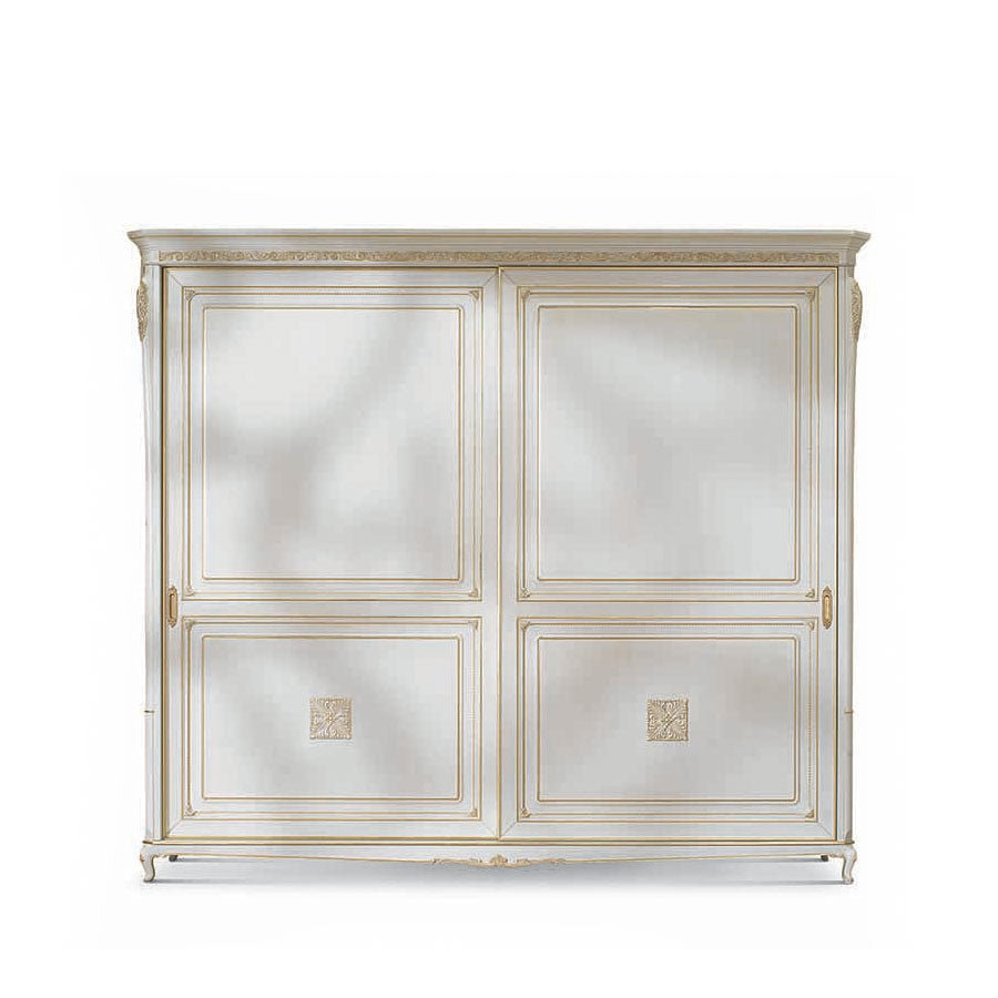 Kleiderschrank Palazzo Ducale, mit Schiebetüren, 290 × 68 × 254 cm von Fatto Italia
