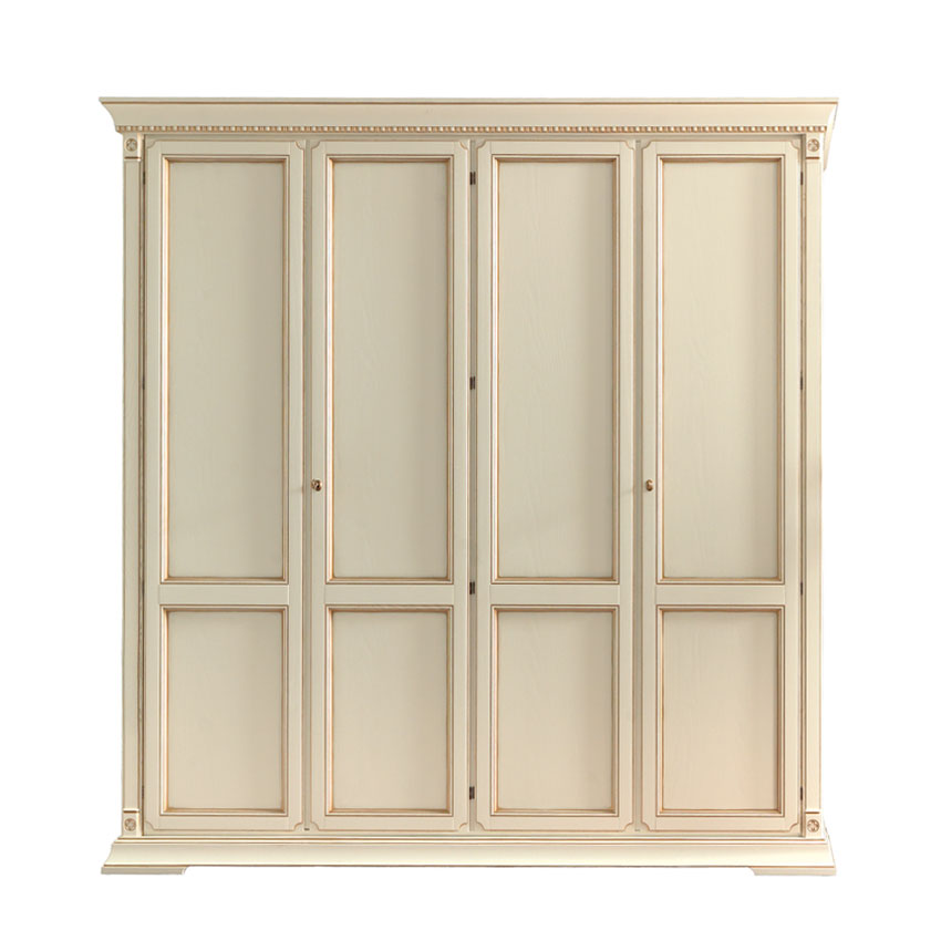Kleiderschrank Palazzo Ducale Prama, 4-türig, 228 × 68 × 240 cm von Fatto Italia