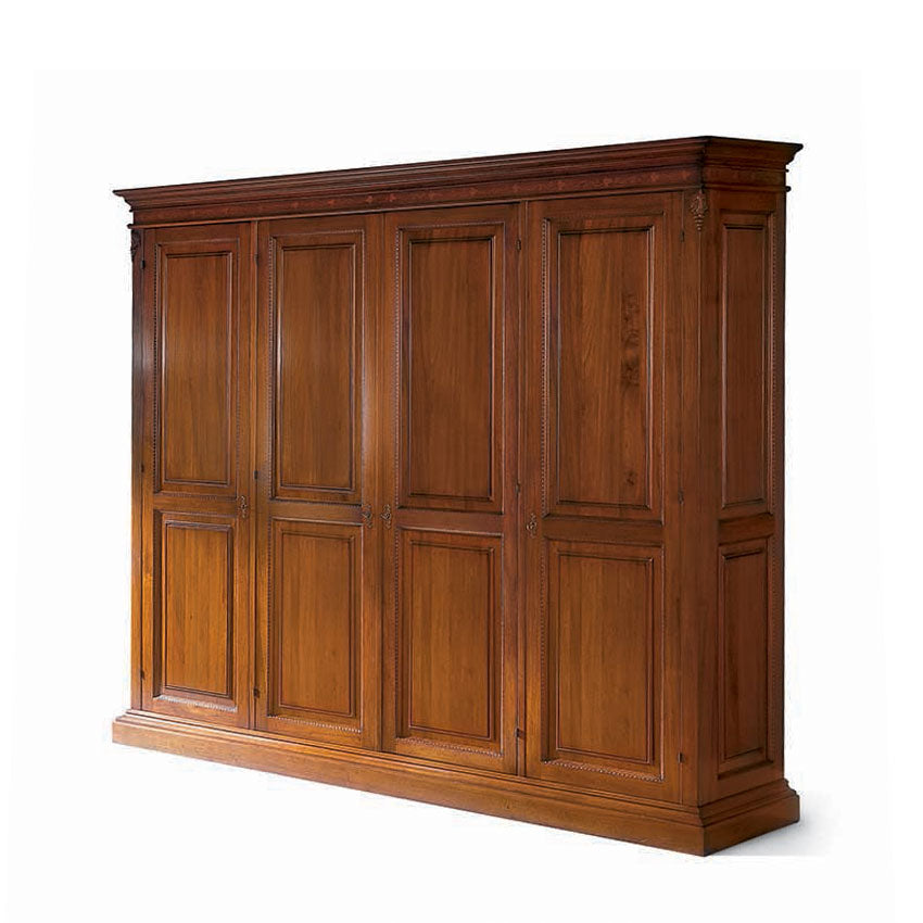 Kleiderschrank Montalcino, mit Intarsien, 289 × 65 × 250 cm (1476V2W) von Fatto Italia
