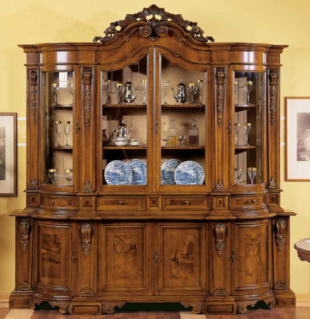 Kristallschrank Luigi, aus Wurzelholz von Fatto Italia