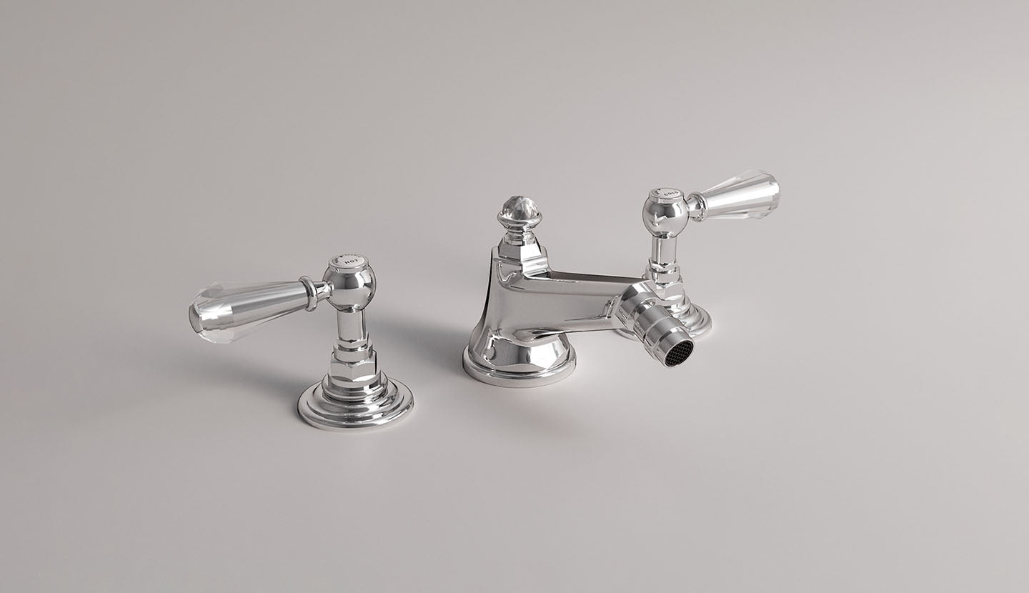 Dreiloch-Armatur für Bidet Beatrice von Fatto Italia