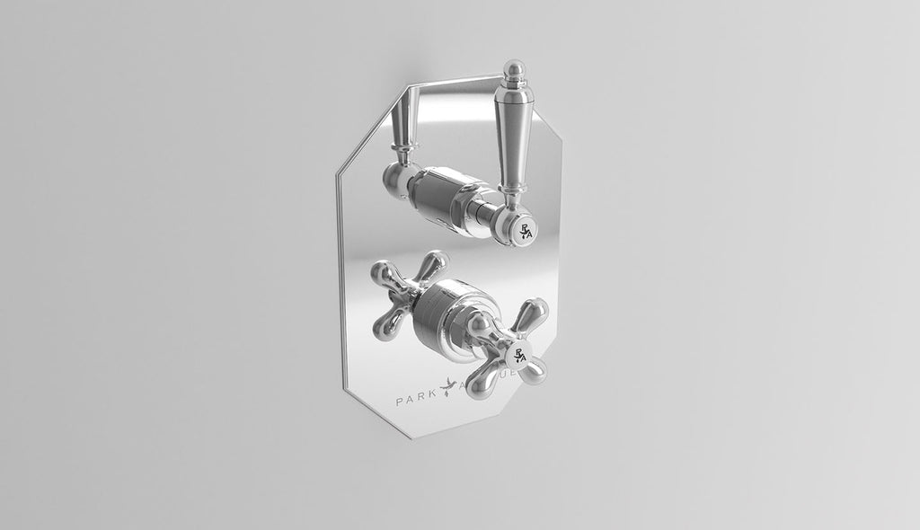 Unterputz-Thermostat-Duscharmatur mit Umstellventil Caruso von Fatto Italia