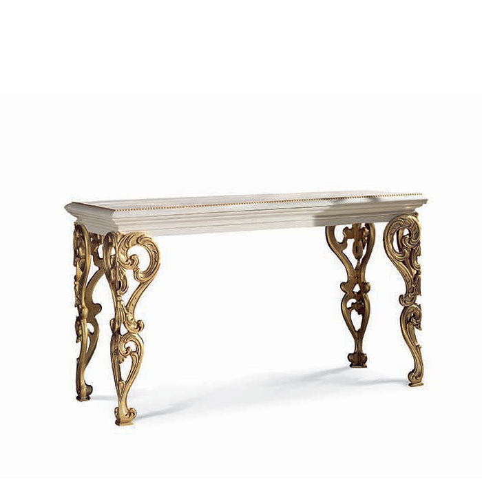 Konsole Elissar, durchbrochen gearbeitet, 140,5 × 46 × 83 cm von Fatto Italia