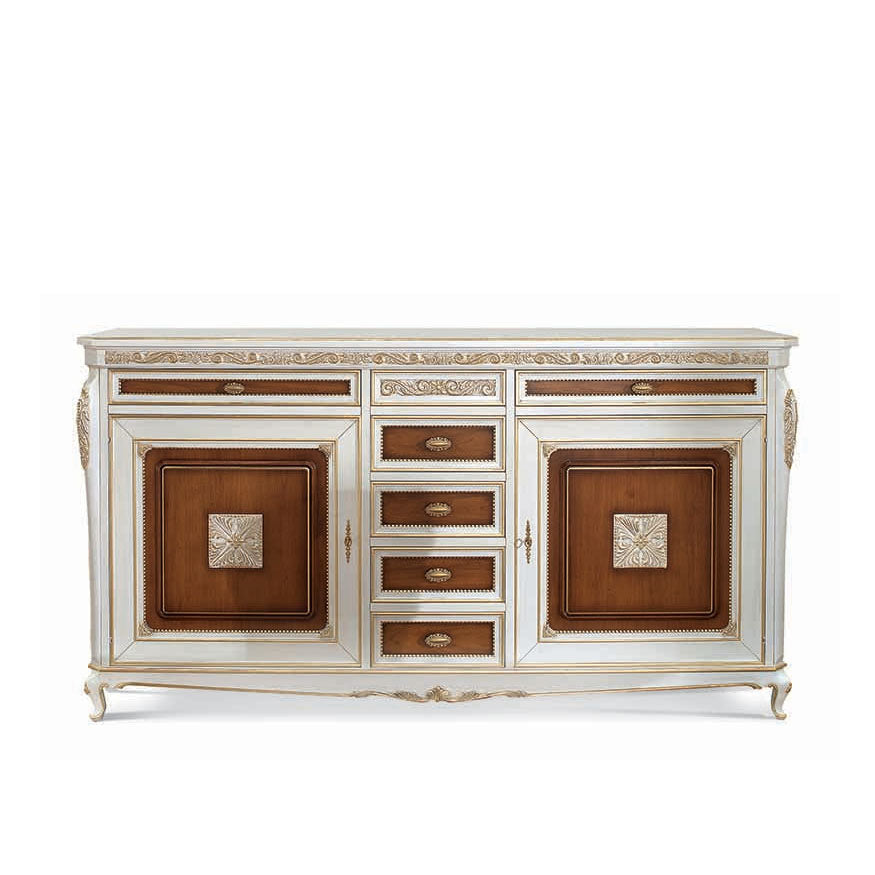 Anrichte Palazzo Ducale, mit Schubladen, 215 × 54 × 115 cm von Fatto Italia