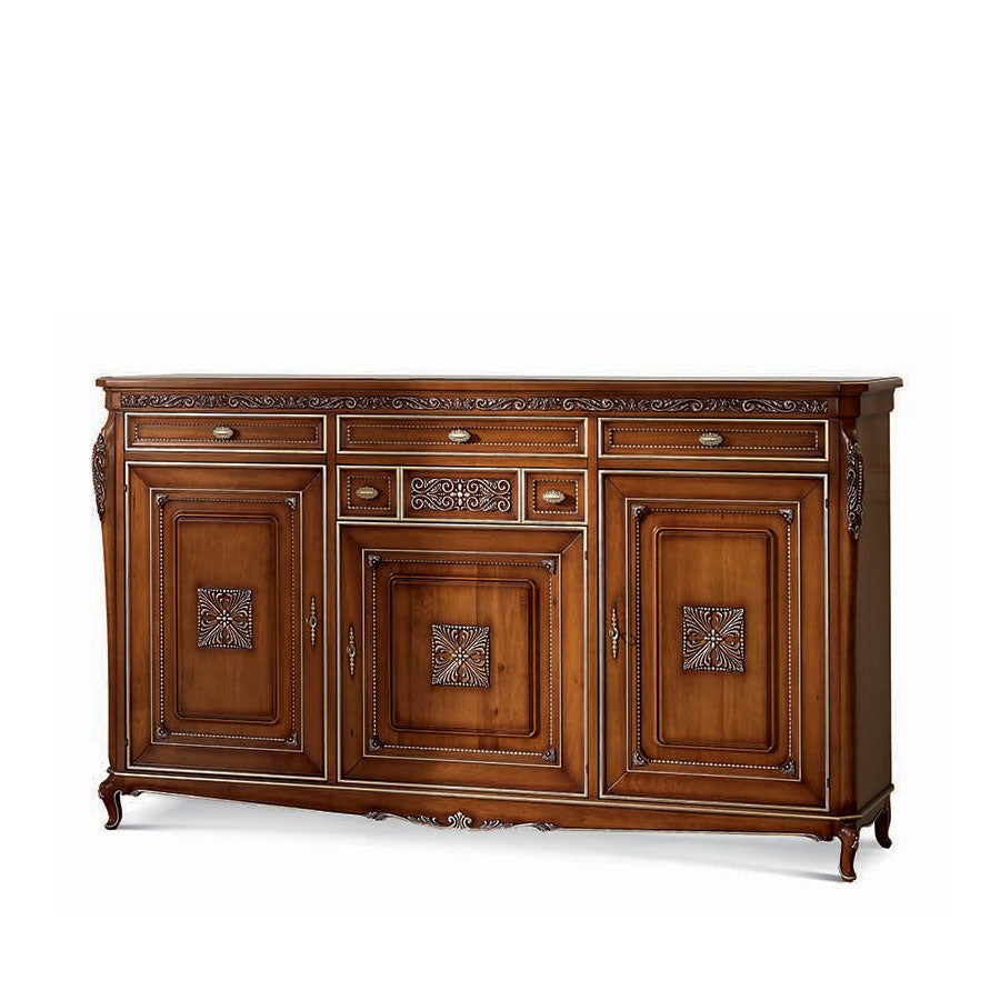 Anrichte Palazzo Ducale, mit Schubladen, 215 × 54 × 125 cm von Fatto Italia
