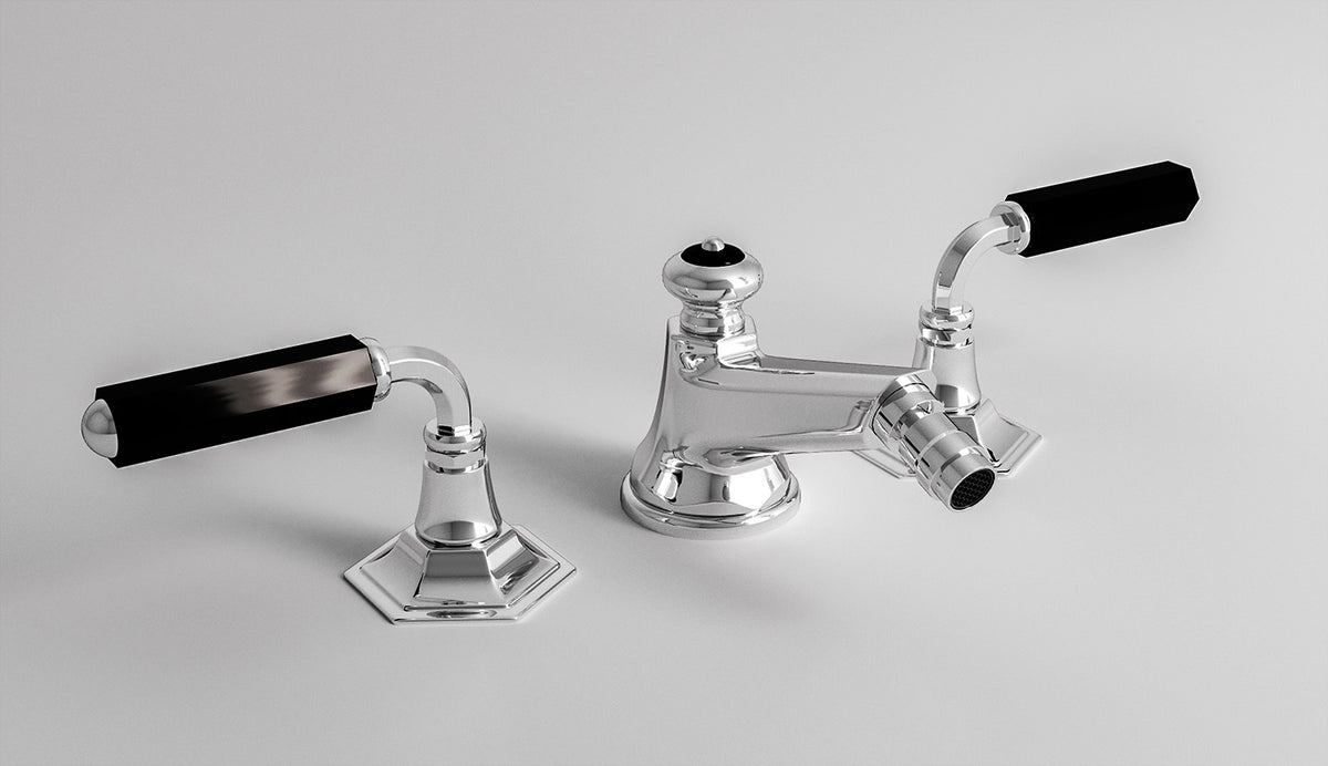 Dreiloch-Armatur für Bidet Dark Black von Fatto Italia