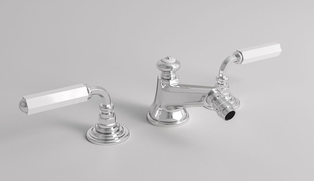 Dreiloch-Armatur für Bidet Dark White von Fatto Italia