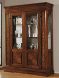 Vitrine Ripiani Cristallo, mit Intarsien, 2-türig von Fatto Italia