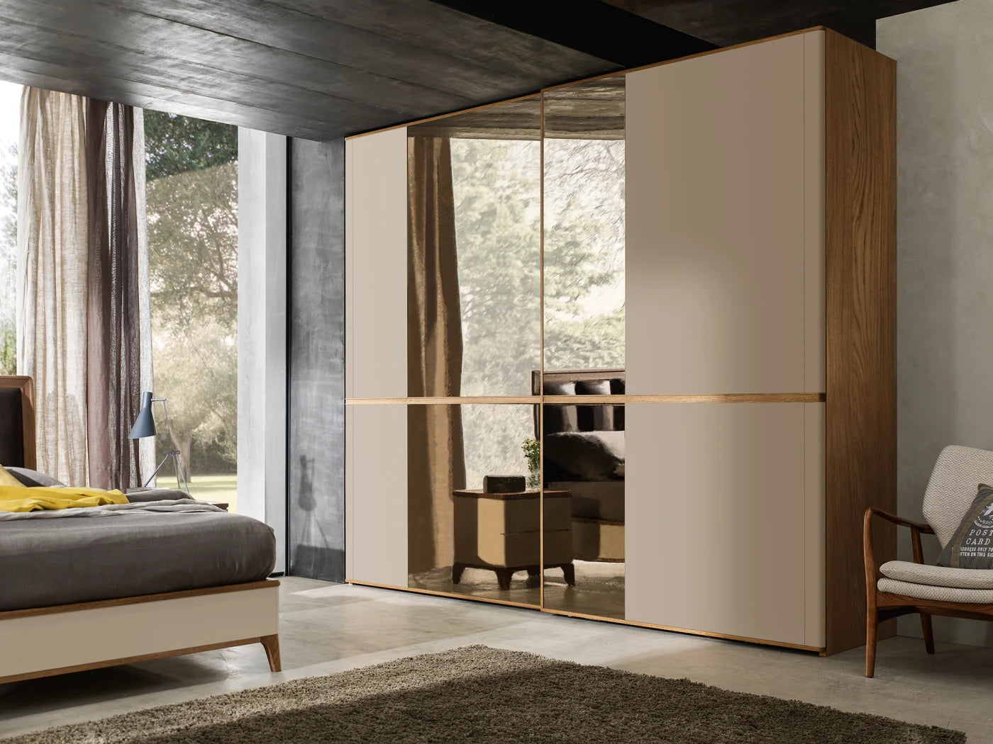 Kleiderschrank Brahman, 2-türig von Fatto Italia