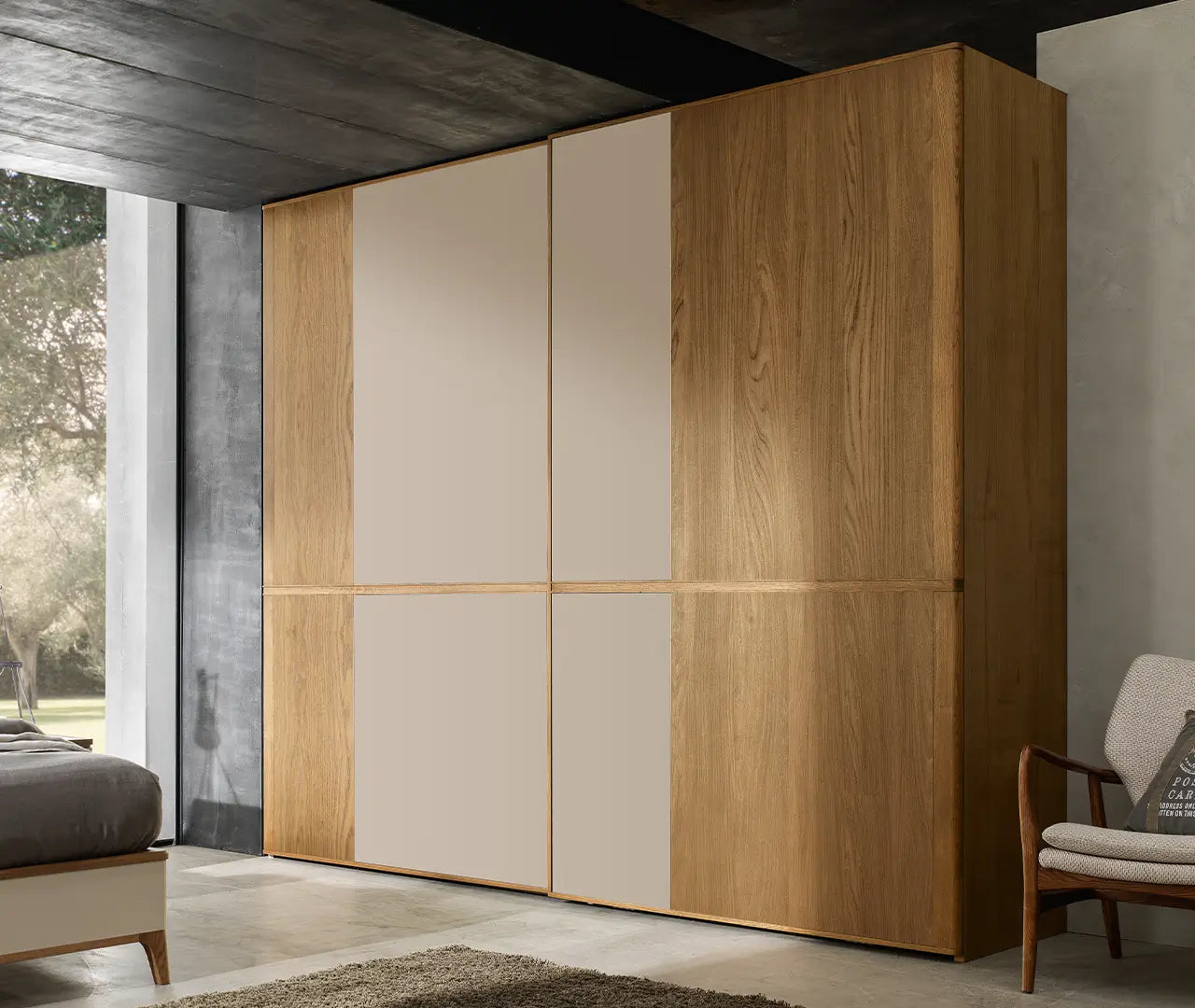 Kleiderschrank Brahman, 2-türig von Fatto Italia