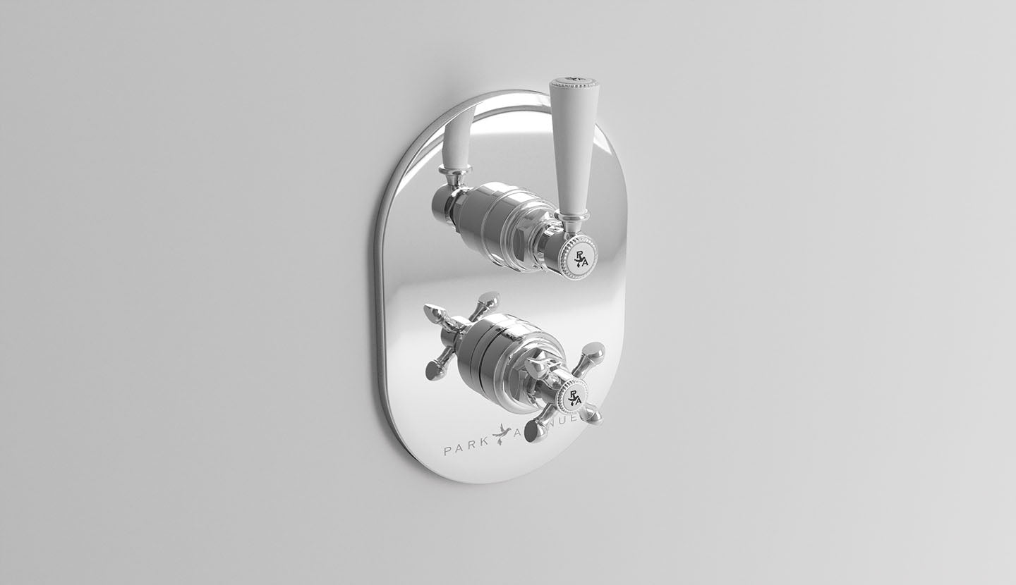 Unterputz-Thermostat-Duscharmatur mit Umstellventil Hopkins von Fatto Italia