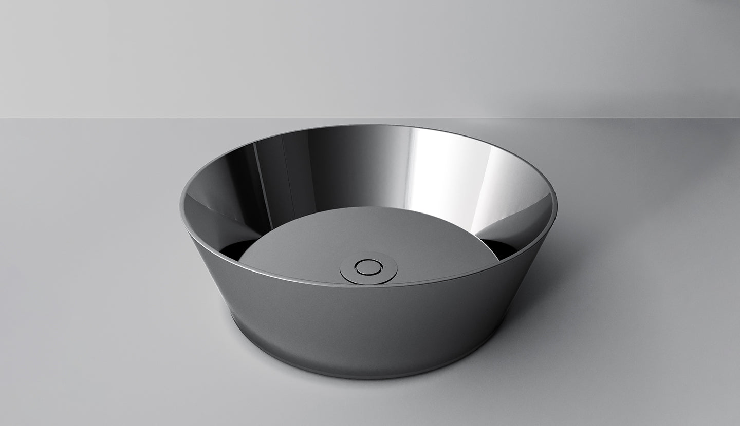 Metal Round Metal Basins von Fatto Italia