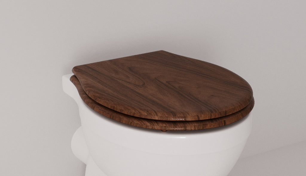 Holzsitz mit Soft-Close-Funktion, Nussbaum Bryant von Fatto Italia