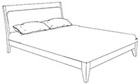 Bett Ligustro, Liegefläche 180 x 200 cm von Fatto Italia