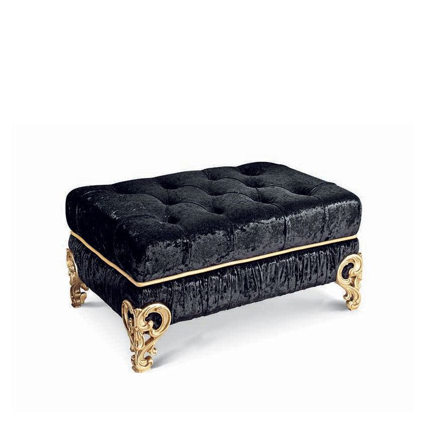 Pouf Elissar, gepolstert, 75 × 53 × 36 cm von Fatto Italia