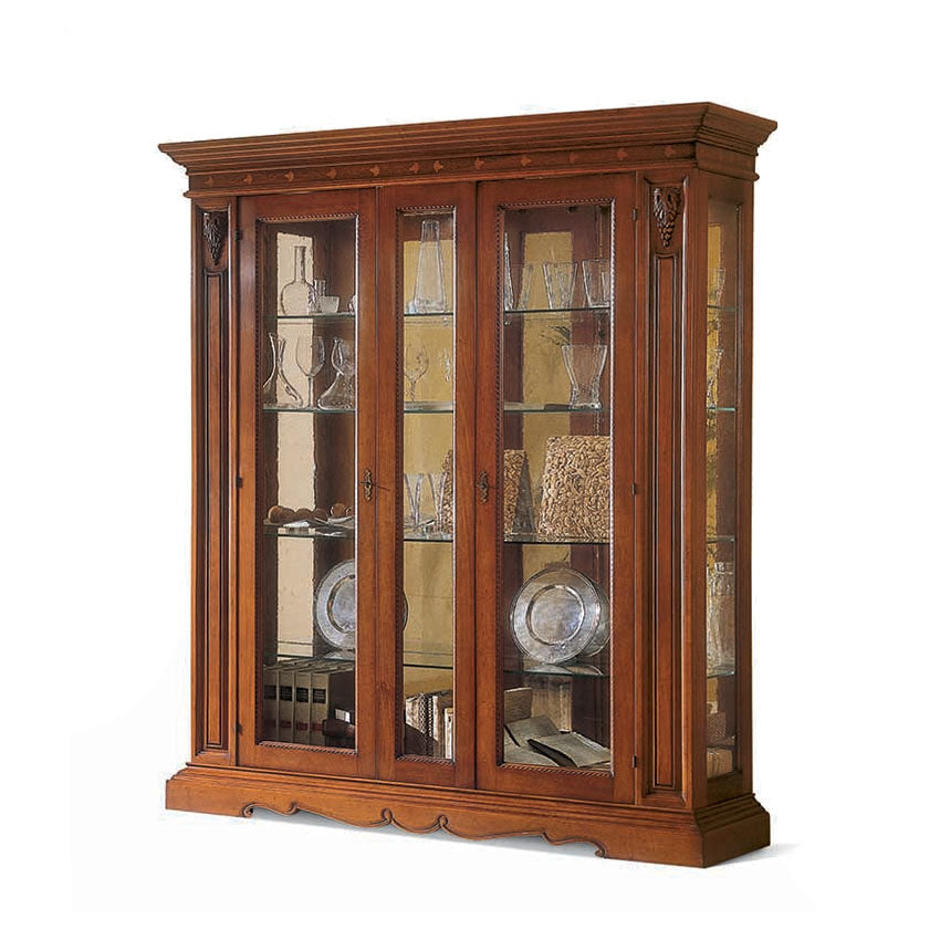 Vitrine Montalcino, 2-türig, 193 × 50 × 220 cm (1456V2) von Fatto Italia