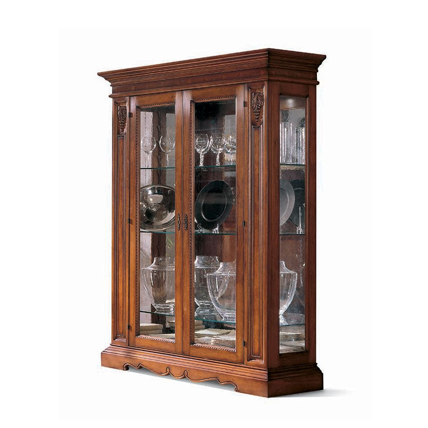 Vitrine Montalcino, 2-türig, 157 × 50 × 200 cm (1451V2) von Fatto Italia