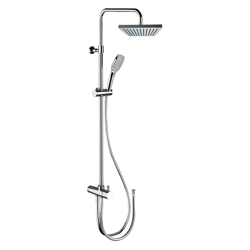 Aufputz-Duschsäule Wandmontage mit Umsteller 50 cm Modell A2063CPSD207SU von Fatto Italia