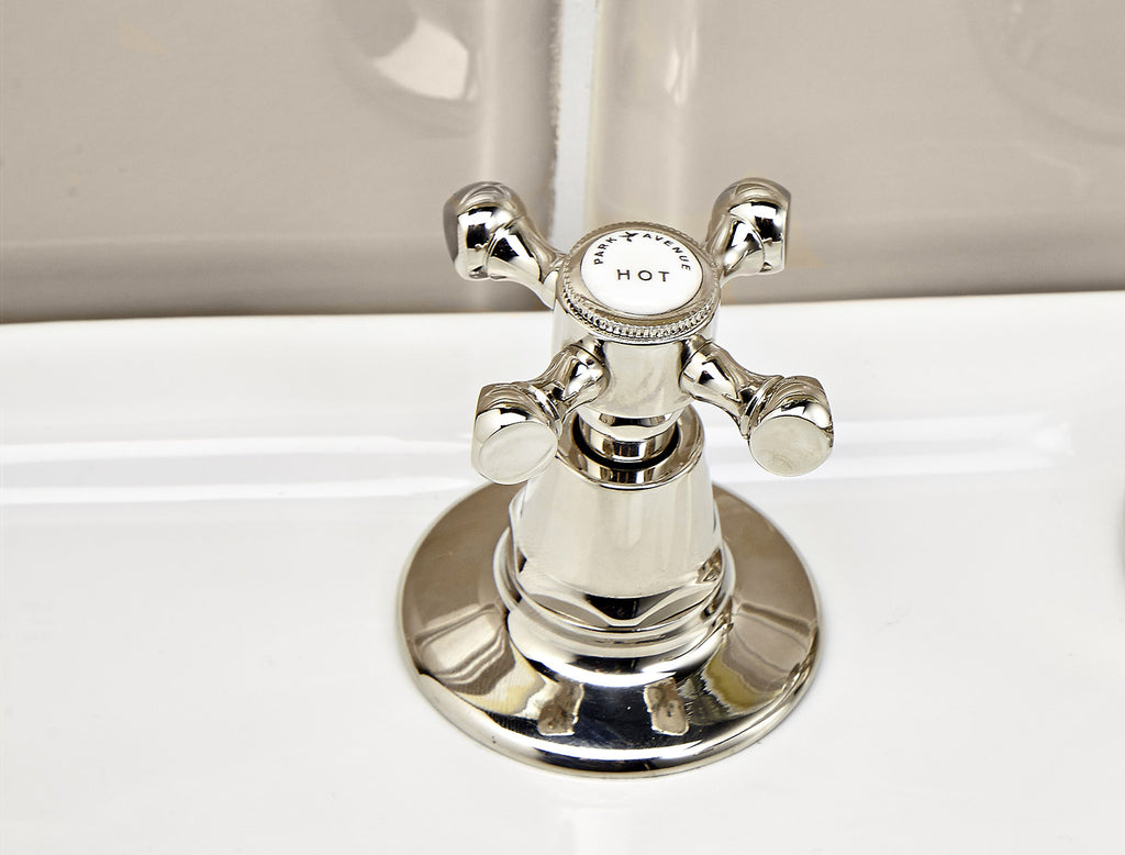 Dreiloch-Armatur für Bidet in Hänge-Ausführung mit Ablauf Hopkins von Fatto Italia