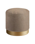 Der Pouf Zelda mit Messingsockel - Champagne | Fatto Italia