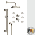 Unterputz-Duschset Tokyo Steel Wandmontage mit Umsteller Ø 20 cm Modell SSTX613ZP7820 von Fatto Italia