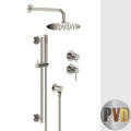Unterputz-Duschset Tokyo Steel Wandmontage mit Umsteller Ø 20 cm Modell SSTX614ZD2P7820 von Fatto Italia