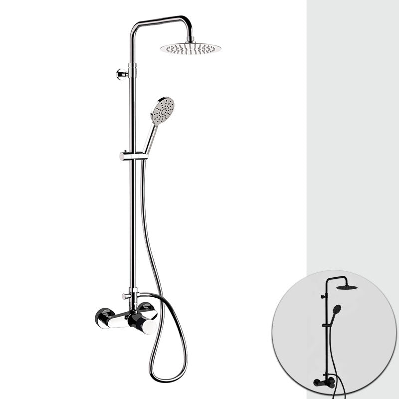 Aufputz-Duschsäule Fusion mit Umsteller Ø 20 cm von Fatto Italia