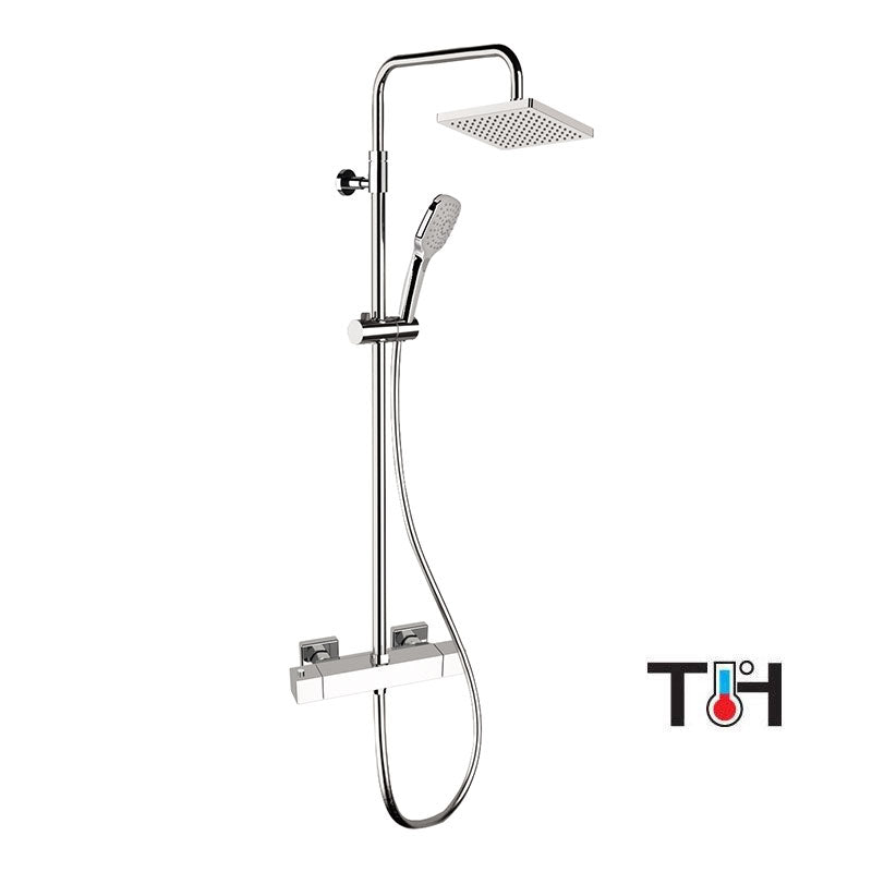 Aufputz-Duschsäule Thermostat 150 cm Modell ZT636A3CPSD20 von Fatto Italia