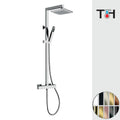 Aufputz-Duschsäule Thermostat mit Umsteller 150 cm Modell ZT636B495590 von Fatto Italia