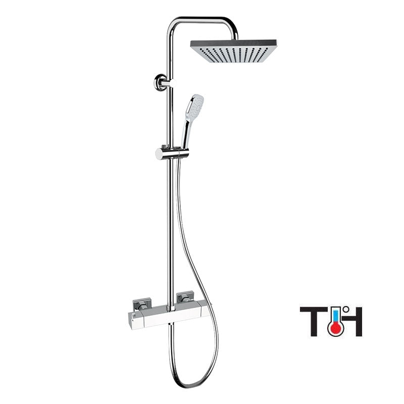 Aufputz-Duschsäule Thermostat 150 cm Modell ZT636X3CPSD20 von Fatto Italia